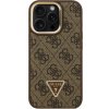 Guess 4G Strass Triangle Logo kryt s výklopným stojanom a MagSafe pre iPhone 16 Pro - hnedý 57983125181 - možnosť vrátiť tovar ZADARMO do 30tich dní
