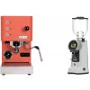 Profitec GO, red + Eureka Helios 75, grey