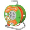 Predlžovačka PS ECO LINE, 4x2p + Z, 16A, 3680W, kábel 3x1,5mm H05VV-F, 40m, oranžová.