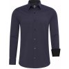 Rusty Neal košeľa pánska R-44 dlhý rukáv slim fit tmavo modrá