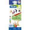 Pastelky MILAN trojhranné 12 kusov