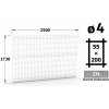 Plotový panel 3D Light 55, 173×250 cm, žiarové pozinkovanie