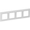 Legrand VALENA LIFE rám 4x (754034) biely/chrom