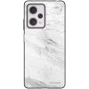 Picasee silikónový čierny obal pre Xiaomi Redmi Note 12 Pro+ 5G - White marble