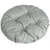 Bellatex Sedák Adéla kulatý prošívaný, Pnoucí kvítek šedý - průměr 40cm
