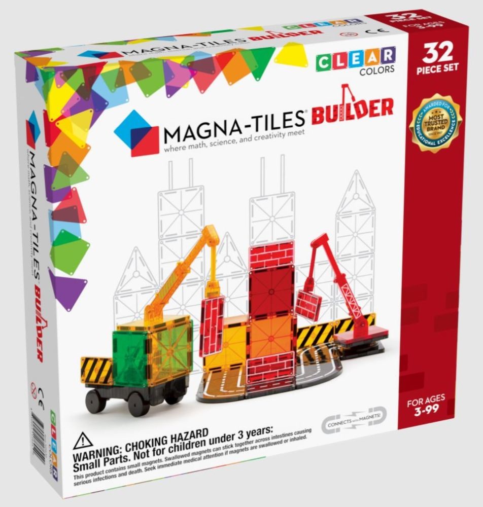 Magna-Tiles Magnetická stavebnica Builder 32 ks