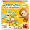 První hraní: Africká zvířátka 15 maxi puzzle - Dino