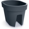 Prosperplast Kvetináč na zábradlie LOFLY RAILING 39,6 cm - farba: antracitová