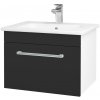 Dreja Umývadlová skrinka ASTON SZZ 60 - N01 Biela lesk / Úchytka T03 / N03 Graphite