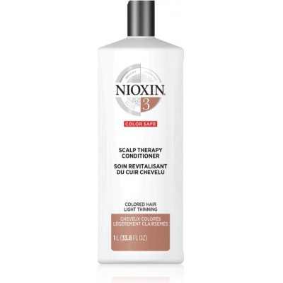 Nioxin System 3 Color Safe hydratačný a vyživujúci kondicionér pre jednoduché rozčesávanie vlasov 1000 ml