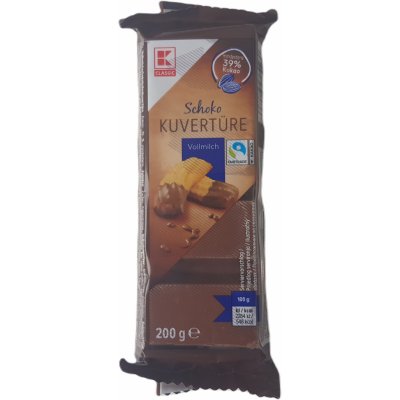 Kaufland Mliečna čokoládová poleva 39% 200g