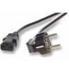 Kábel sieťový / napájací 230V, 1,8m, C13 - Schuko CEE 7/7, High quality (PC-EU-1.8)
