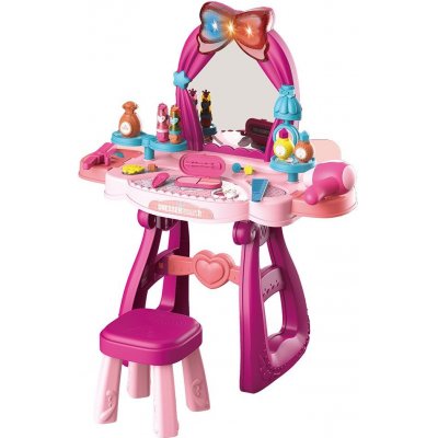 Baby Mix Detský toaletný stolík s hudbou a stoličkou