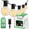 Záhrada Girland Vonkajšie osvetlenie Reťaz 15,2 m 30x LED okrasné korálky 3000K + diaľkové ovládanie DOLLIS LUMILED