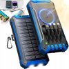SOLÁRNY POWER BANK NABÍJAČKA POWERBANK INDUKČNÁ 20000mAh 6xUSB BATERKA
