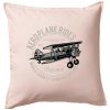 Aeroplane rides - Vankúš 50x50 - 50x50 - Vrátane výplne ( Svetloružová )