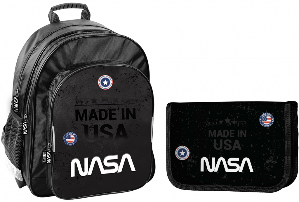 Paso Školský set trojkomorový batoh + peračník Nasa