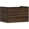Hansgrohe Xelu Q - Umývadlová skrinka, 50x78x55 cm, 1 zásuvka, tmavý orech/matná čierna 54057670