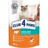 CLUB 4 PAWS Premium kapsička pre sterilizované mačky s hovadzim mäsom 80g (7585)