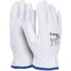 Rukavice pracovné celokoženné DONAU SAFETY biele veľ. 10/XL