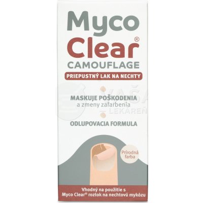 Myco Clear Camouflage Priepustný lak na nechty 5 ml lak na nechty