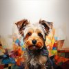 Takoy Panel z nepremokavého polyesteru 50x50 yorkshire terrier-NS-13784