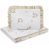 Set do postieľky Jednorožci. bavlnený 75 × 95 cm + vankúšik 25 × 35 cm, béžová Sensillo