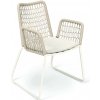FISCHER MÖBEL Záhradná stolička WING light 2763WS, biela