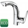 SAPHO - FLY umývadlová batéria s otočnou hubicou, bez výpusti, ECO miešacia kartuša, chróm DF004-01