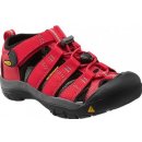 Detské trekové topánky Keen Newport H2 ribbon red/gargoyle dětské outdoorové sandály i do vody
