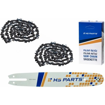 HS Parts Vodiaca líšta 14" 35cm + 2 x reťaz .3/8" 1,3mm 50 článkov pre Stihl