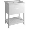 AQUALINE - ETIDE umývadlová skrinka 61,5x85x44 cm, matná biela ET615
