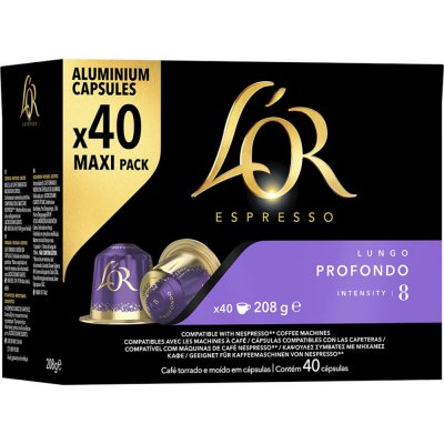 L'Or Profondo 40 ks kapslí kompatibilní s kávovary Nespresso