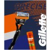 Gillette Fusion Sensitive gel na holení citlivá pleť 200 ml + Fusion pánský holicí strojek 1 kus + náhradní hlavice 1 kus darčeková sada