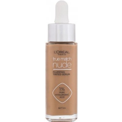 L&apos;Oréal Paris True Match Nude 6-7 Tan (W) 30ml, Make-up Plumping Tinted Serum