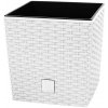 Prosperplast DRTS225L Kvetináč Rato Low + vklad 22,3cm bielý S449