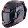 SCORPION prilba EXO-TECH EVO Traveller black/silver/red - XS