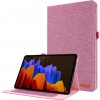 Vsetkonamobil 55263 FABRIC Zaklápací obal pre Samsung Galaxy Tab S8+ / S7+ / S7 FE ružový