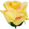 Umelá ruža puk žltá 6 cm