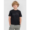 4F detské tričko čierne bavlna veľkosť 146