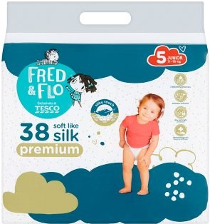 Tesco Fred & Flo Premium plienky 5 Junior 38 ks od 7,59 € - Heureka.sk