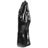 Dark Crystal DC25 Christian, čierne vinylové dildo – ruky 32 x 7–11 cm