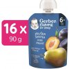 GERBER Natural kapsička hruška a slivka 16× 90 g