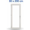 etila.sk - Balkónové dvere 80 x 200 cm ( 800 x 2000 mm ) biele otváravé ľavé
