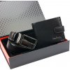 Darčekový set – pánska kožená peňaženka Pierre Cardin a obojstranný opasok s otočnou prackou
