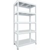Kovový regál do špajze Biedrax 45 x 90 x 180 cm, biely - 5 políc pozink
