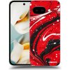 Picasee silikónový čierny obal pre Google Pixel 9a - Red black