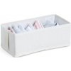 Zeller Present Organizér na spodnú bielizeň WHITY, obdĺžnik so 6 priehradkami, 15x30x11
