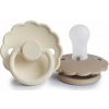 Frigg Dvojbalenie cumlíkov frigg daisy cream/ croissant, 0-6m, silikón
