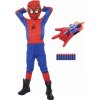 Detský kostým Spiderman s vystrelovákom 110-122 M